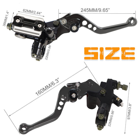 Universal 7/8" Handlebar Motorcycle Brake Clutch Lever Compatible Harley Honda Kawasaki Suzuki Yamaha Universal 7/8" Handlebar Motorcycle Brake Clutch Lever Compatible Harley Honda Kawasaki Suzuki Yamaha