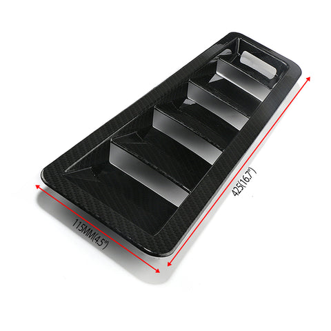 2PCS Universal Car Hood Vent Louver Scoop Cover Air Flow Intake Cooling Panel