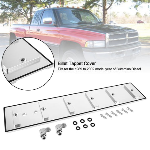 For 1989-02 Cummins 5.9L 12v 24v Dual Port Ram VE44 P7100 Pumps Tappet Cover Kit