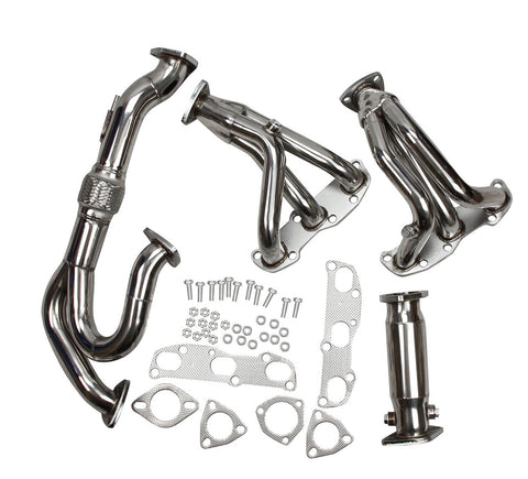 Stainless Steel Header Manifold Exhaust for 2002-2006 Nissan Altima VQ35DE V6 3.5L (Fits Manual Models)