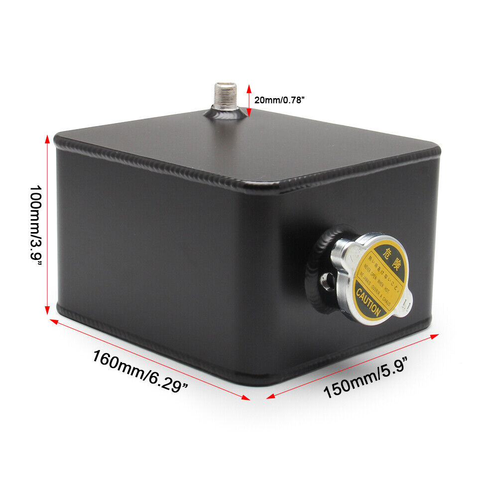 2.5L Aluminum Radiator Coolant Overflow Reservoir Recovery Water Tank Bottle