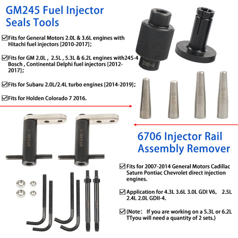 Fuel Injector Rail Assembly Remover and Seal Tool Kit