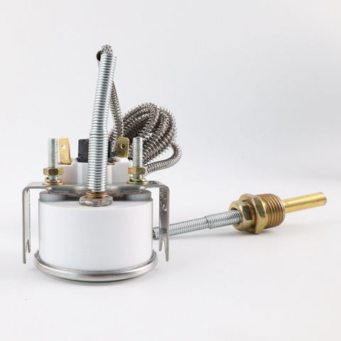 2'' 52mm Chrome Pointer Water Temp Temperature Gauge 1/2"-14NPT Sensor ℃ / ℉