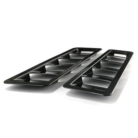 2PCS Universal Car Hood Vent Louver Scoop Cover Air Flow Intake Cooling Panel
