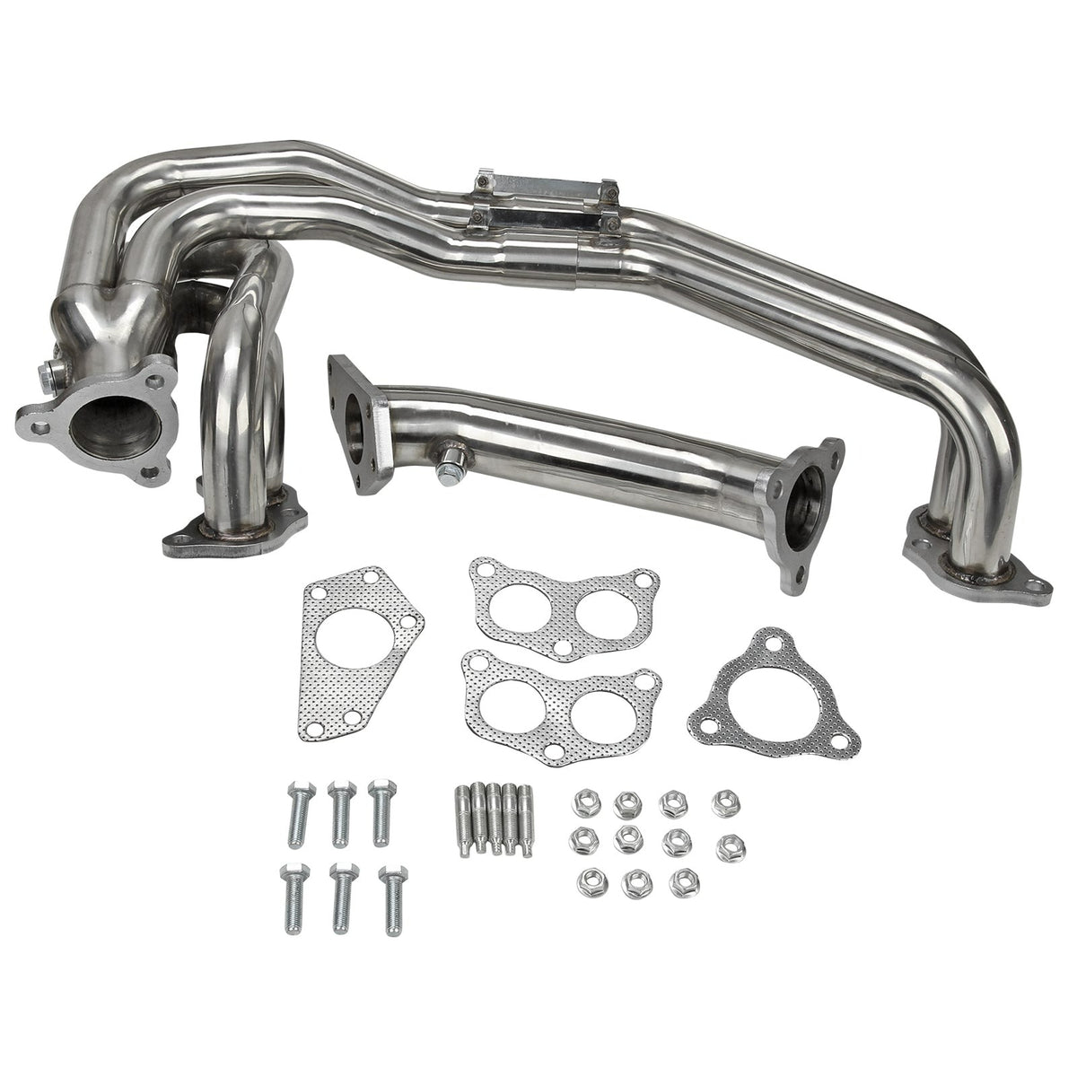Stainless Steel Exhaust Header Generic For 02-06 Subaru Impreza WRX/STI GDB GG EJ20/EJ25