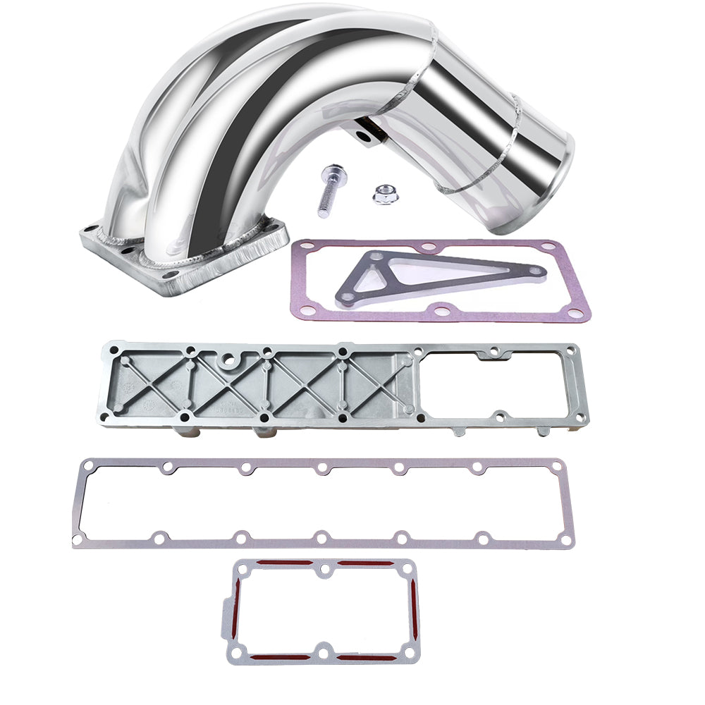 Stainless Steel 3.5" Raw Intake Elbow for 2007.5-2018 Dodge 6.7L Cummins Turbo Diesel