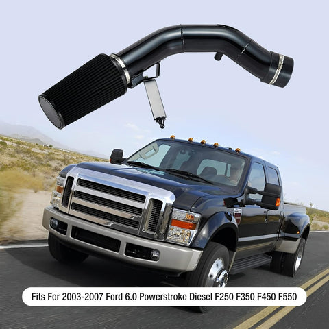 2003-07 Ford 6.0L Powerstroke Diesel F250 F350 F450 F550 Cold Air Intake Kit