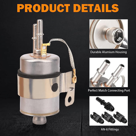 LS Fuel Filter & Regulator EFI Fuel Pump Kit Walbro Returnless -6AN Engine Swap