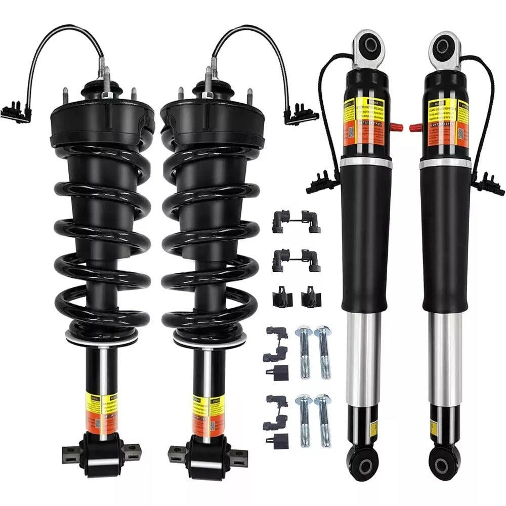 FRONT Strut Assy & REAR shock Absorber for 15-21 Escalade Suburban Tahoe Yukon