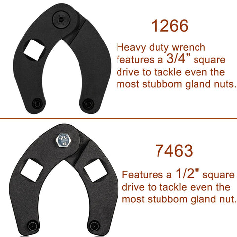 Adjustable Gland Nut Wrench 1266 +7463 Spanner Tool Set for Hydraulic Cylinder_6