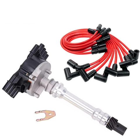 GM01 Distributor & AcDelco Spark Plugs & Wires for 96-02 GMC Cadillac Chevy 5.7L