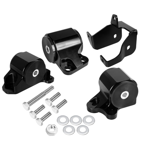 Honda civic 96-00 Solid Billet Engine Mount Set (3 BOLT) EK/EJ/EM/B16/B18/D16