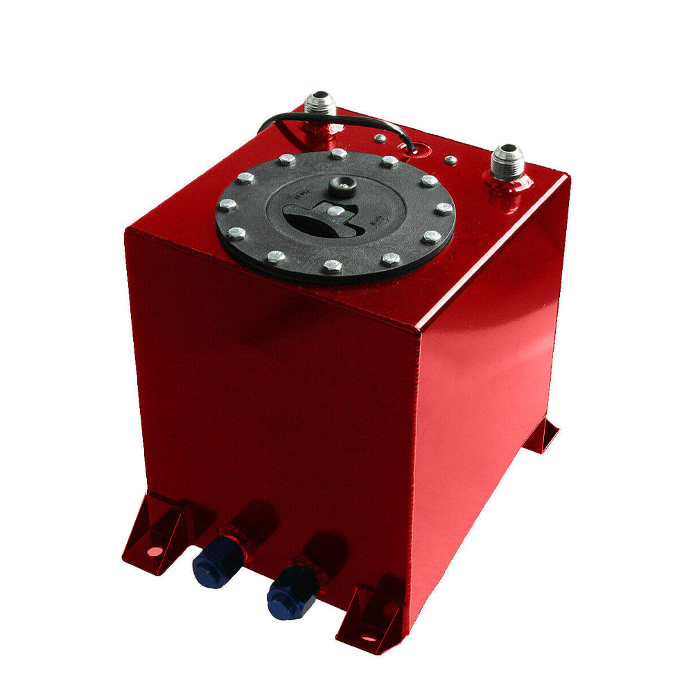 2.5 Gallon Universal Aluminum Racing Drift Fuel Cell Gas Tank + Level Sender_11