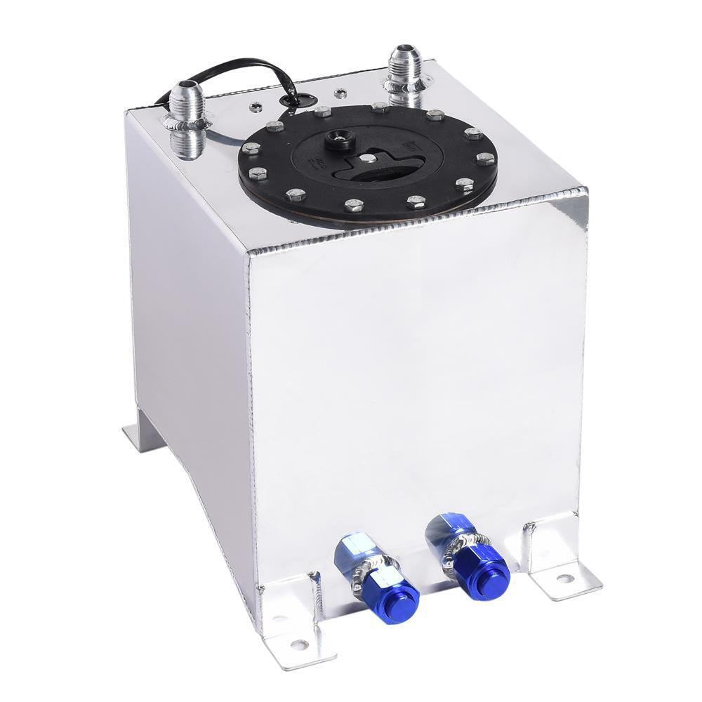 2.5 Gallon Universal Aluminum Racing Drift Fuel Cell Gas Tank + Level Sender_12