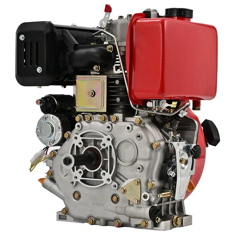 Diesel Engine 411cc 4 Stroke Single Cylinder 10HP 72.2mm Shaft Length 3600rpm