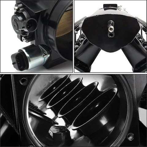 For LS LS1 LS2 LS6 92MM Intake Manifold with Throttle Body Compatible with Chevy 4.8L 5.3L 5.7L 6.0L