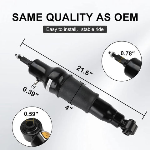 2× Rear Shock Absorber Fit Nissan Armada Infiniti QX56 QX80 5.6L V8