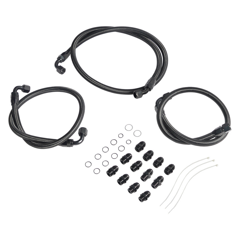 10AN Upgraded Transmission Cooler Hose Line Fitting Kit