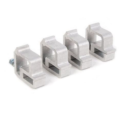 4 PCS Truck Cap Topper Camper Shell Mounting Clamps Heavy Duty Aluminum Silver_10
