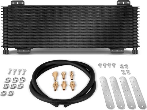 Low Pressure Drop Transmission Oil Cooler LPD47391 47391 40,000 GVW with mounting hardware