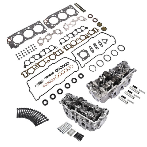 Left & Right Cylinder Head + Gaskets For Toyota 3.4 5VZ-FE Tacoma Tundra 4Runner