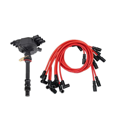 GM01 Distributor & AcDelco Spark Plugs & Wires for 96-02 GMC Cadillac Chevy 5.7L