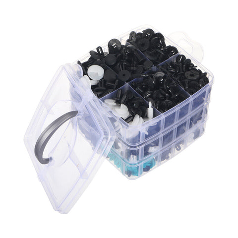 801Pcs/750Pcs/ 650Pcs Car Retainer Auto Fasteners Push Trim Plastic Clips Pin Rivet Bumper Kit