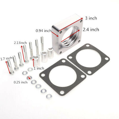 Throttle Body Spacer Fit 87-06 Jeep Wrangler TJ YJ Cherokee XJ