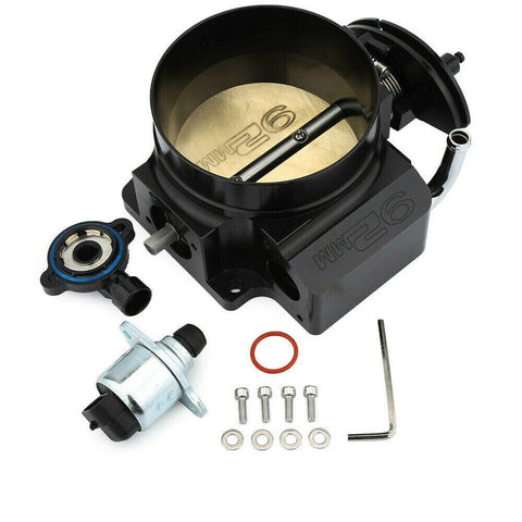 92mm Throttle Body Assembly 4 Bolt For GM Gen III LS2 LS3 LS7 LSX92mm Drosselklappe Throttle - Foto 9