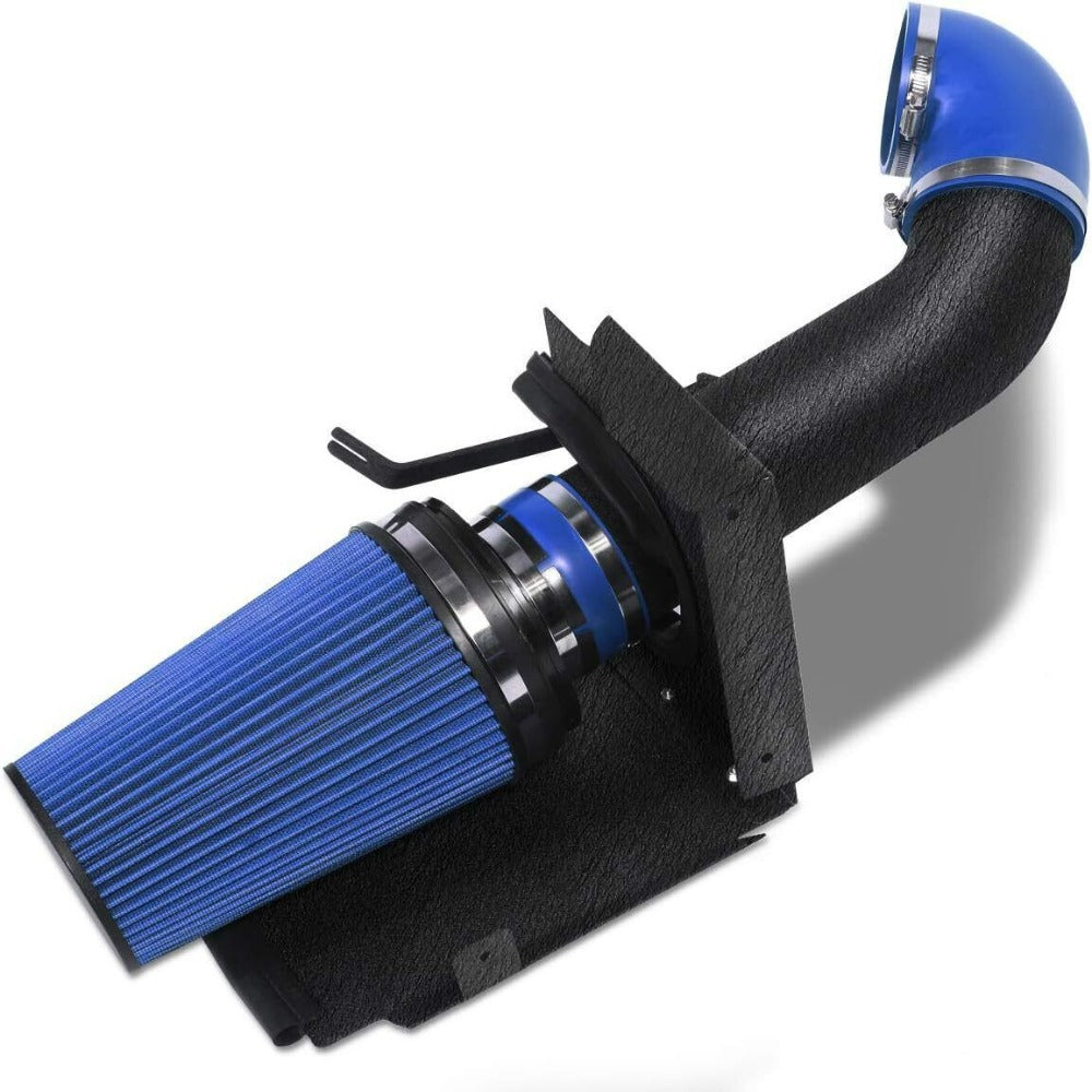 99-06 GMC/Chevy V8 4.8L/5.3L/6.0L 4" Black Cold Air Intake+Heat Shield Kit