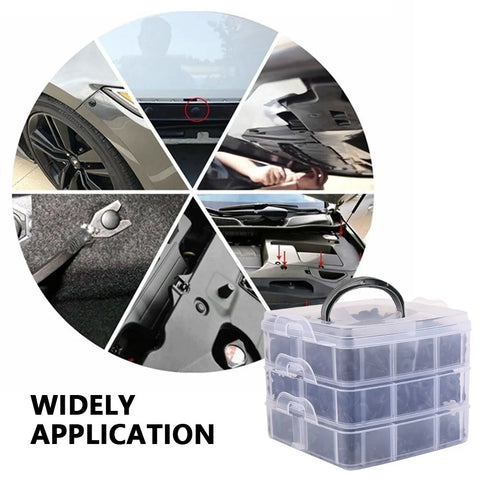 801Pcs/750Pcs/ 650Pcs Car Retainer Auto Fasteners Push Trim Plastic Clips Pin Rivet Bumper Kit