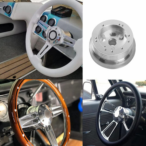 GSTP 5 & 6 Hole Billet Steering Wheel Hub Adapter for GM Chevrolet Models Replacement