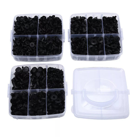 801Pcs/750Pcs/ 650Pcs Car Retainer Auto Fasteners Push Trim Plastic Clips Pin Rivet Bumper Kit