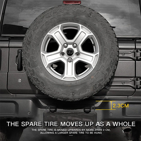 Tire Mounting Bracket Kit Oversized Enhance Spare For 18-21 Jeep JL Wrangler