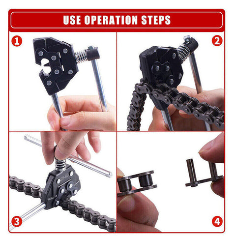 Complete Roller Chain Repair Kit for Bike/ATV Holder Puller Detacher Breaker Cutter (25-60)