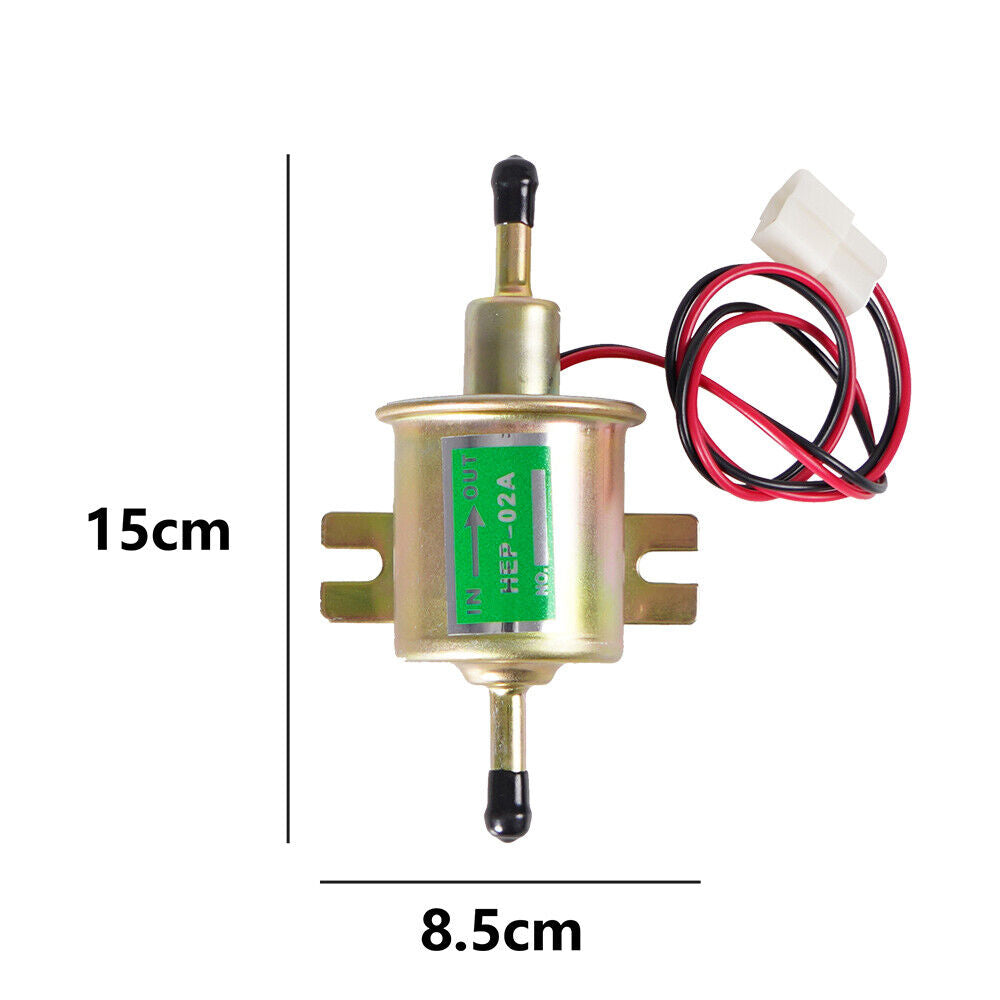 Electric Fuel Pump Hep-02a Gas Diesel Inline Low Pressure Electric Fuel Pump 12V Hep02a