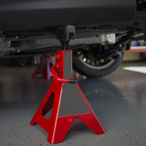 2PC Rubber Axle Jacking Pads Jack Stand Pad Adapter Frame Rail Protector Slotted