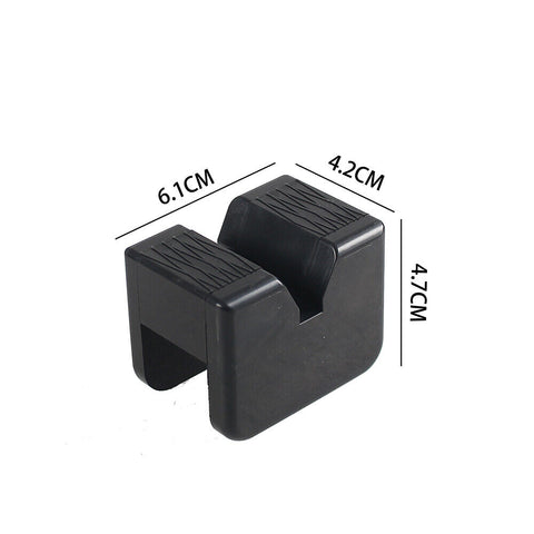 2PC Rubber Axle Jacking Pads Jack Stand Pad Adapter Frame Rail Protector Slotted