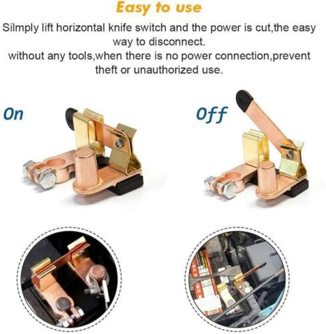 High-Performance Brass Blade Battery Isolating Switch For Automotive and Marine Applications