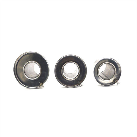 Universal 3.5" to 4.5" Round Steel Removable Catback Exhaust System Muffler Tip Silencer