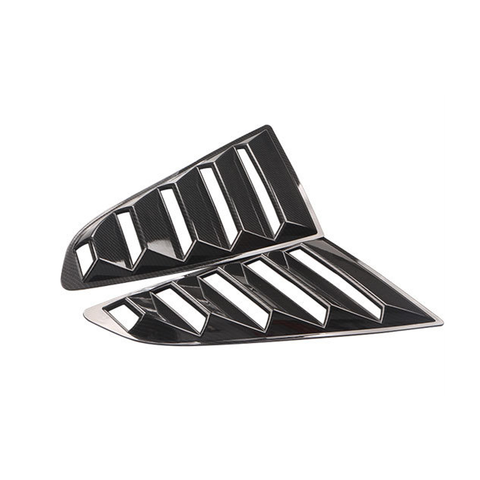 Side Window Triangle Shutters Decoration Air Intake Trims Vent Louvers Scoop Cover for Mustang